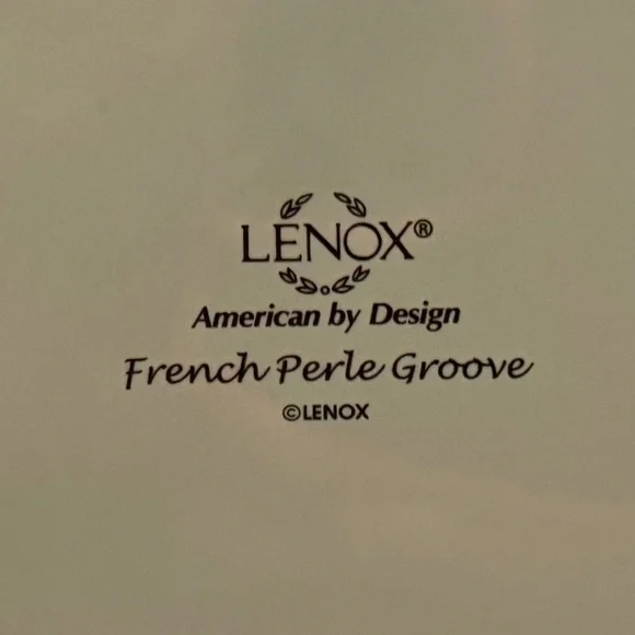 NWOT LENOX AMERICAN BY DESIGN FRENCH PERLE GROOVE CERAMIC WASTEBASKET Ice Blue - Picture 9 of 9